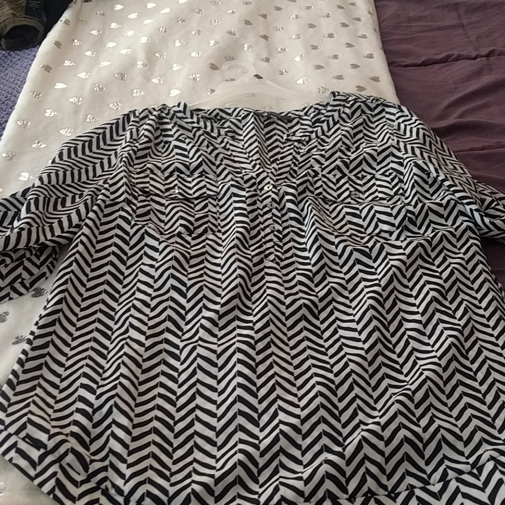 Zebra strip top